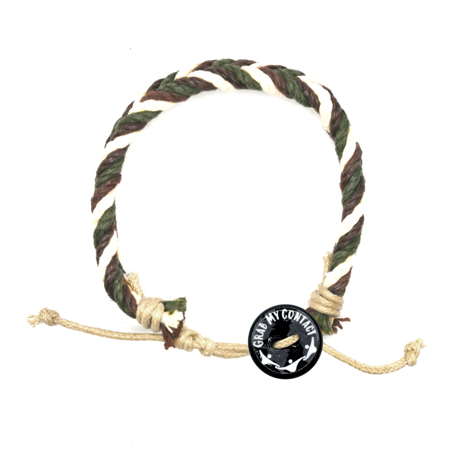 Forest Tricolor Leather Braid