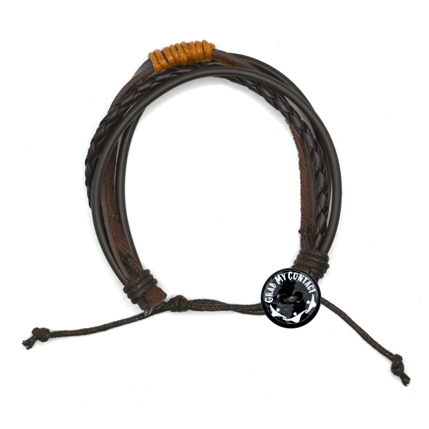 Brown Leather Top Wrap