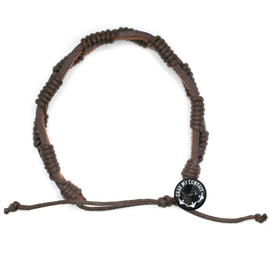 Brown Leather Dual Twist